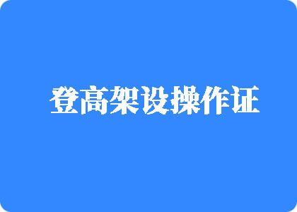 嗯，草影院在线观看。登高架设操作证